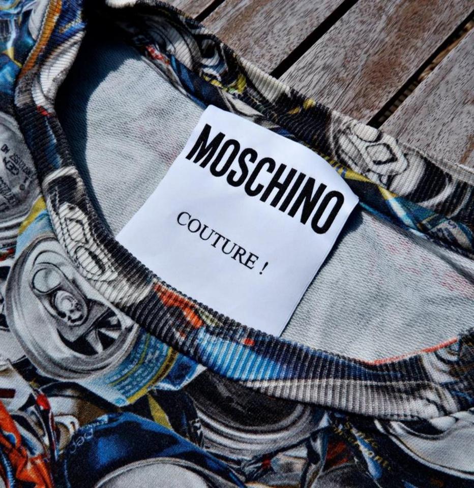 Moschino Mainline Pullover Dosen Trash Punk made in Ital