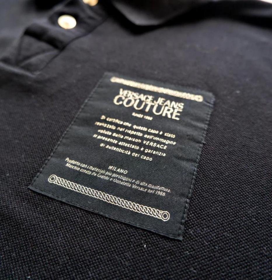 Versace Jeans Couture Poloshirt mit gold Knöpfen CLG Cod