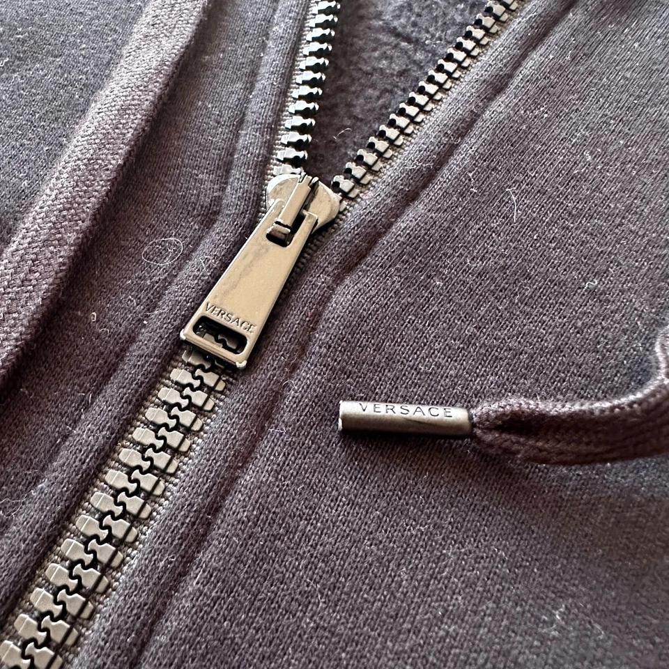 Versace Mainline Hoodie mit Logo Kontrastärmeln Gianni Versace