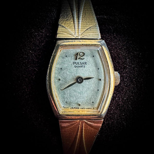 Pulsar Uhr Japan Movement Vintage Gold Bracelet