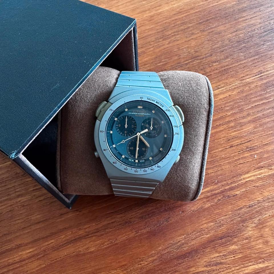 Citizen Chrono Titan Alarm Chronograph WR100 Japan