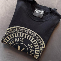 Versace Jeans Couture Pullover Logo Knitted Gold Oro CLG