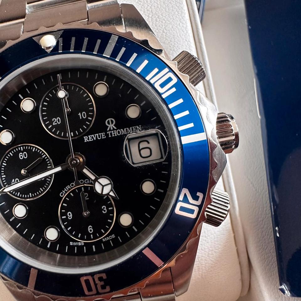 Revue Thommen Chronograph Diver Automatik Swiss Full Set