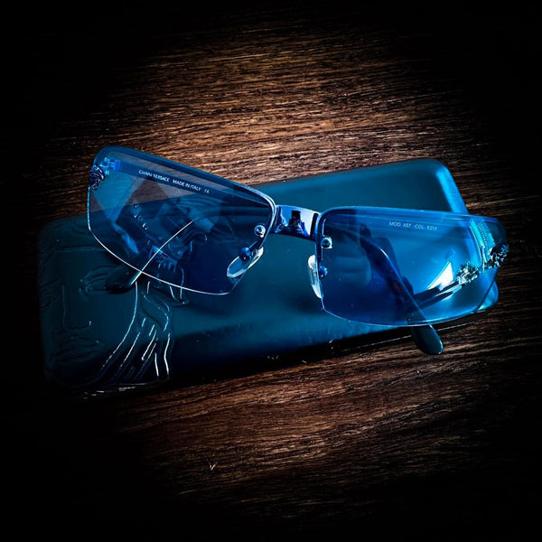 Versace Vintage Sonnenbrille Medusa Mainline Full Set Italy