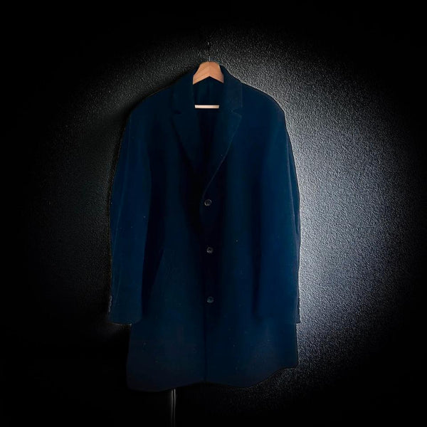 Hugo Boss Mantel Stoff Wolle Vintage