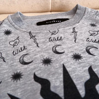John Richmond Sweatshirt Love knife Logo Emblem