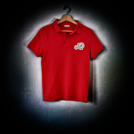 Moncler Poloshirt mit logo Bestickung