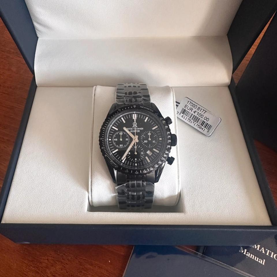 Revue Thommen Uhr Chronograph Automatik Aviator 17000.61