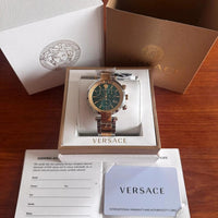 Versace Mainline Revive Chrono Uhr Medusa Swiss Made Div