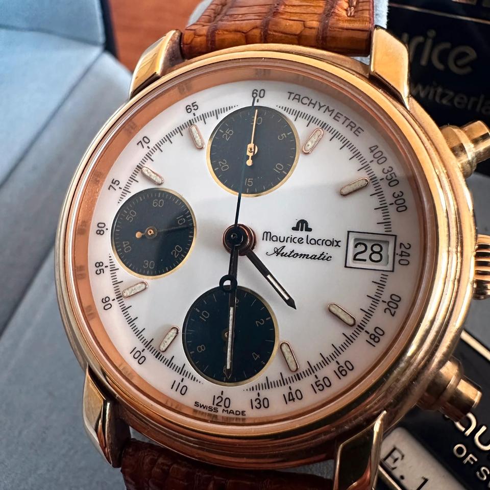 Maurice Lacroix Croneo Automatik Chronograph Gold Neu