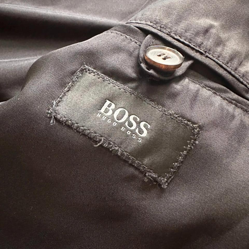 Hugo Boss Mantel Stoff Wolle Vintage