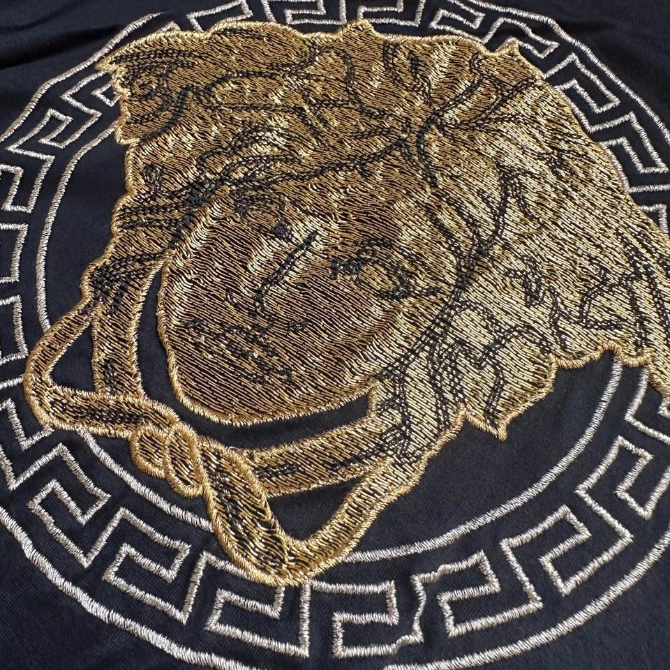 Versace Mainline T-Shirt Medusa Pallietten Baroque Italy