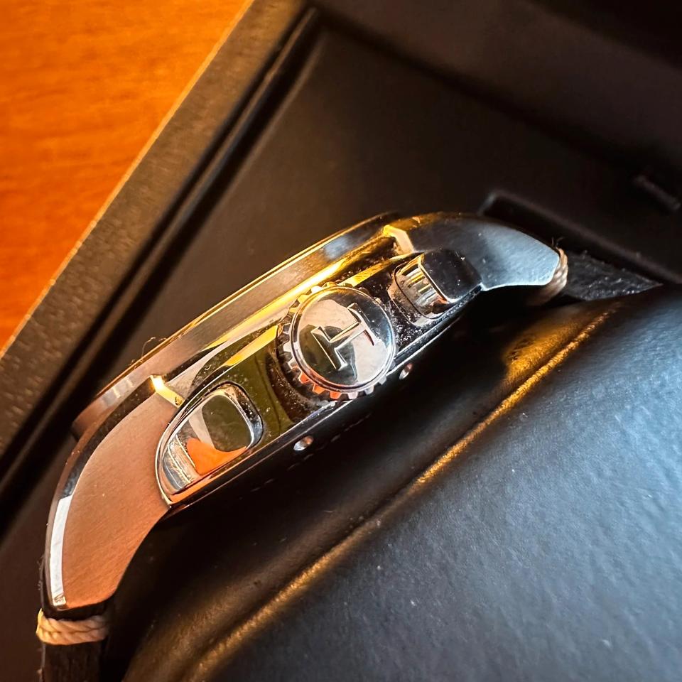 Hamilton Chronograph Automatik Uhr Sichtboden Box Swiss