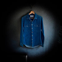 MSGM Jeans Hemd Milano Logo Italy