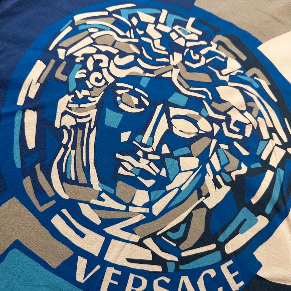 Versace Mainline T-Shirt Medusa Fragment Mosaik Italy CLG