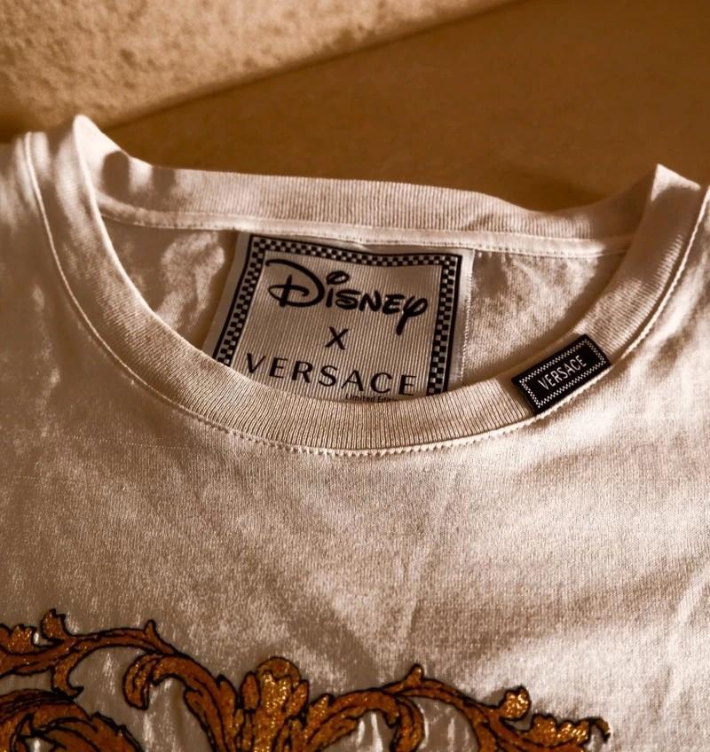 Versace Mainline T-Shirt x Disney Baroque Bestickung Gol