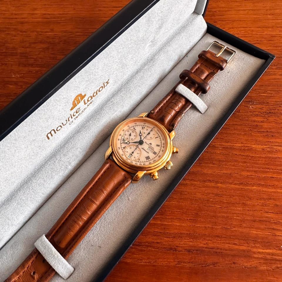 Maurice Lacroix Uhr Automatik Chronograph Day Date 39353