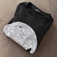 Versace Mainline Medusa Mosaik Sweatshirt Baroque Greca Italy