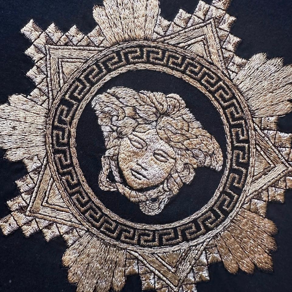 Versace Mainline T-Shirt Medusa Baroque Oro Stitched