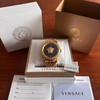 Versace Mainline Uhr Palazzo Medusa Swiss Made Full Set