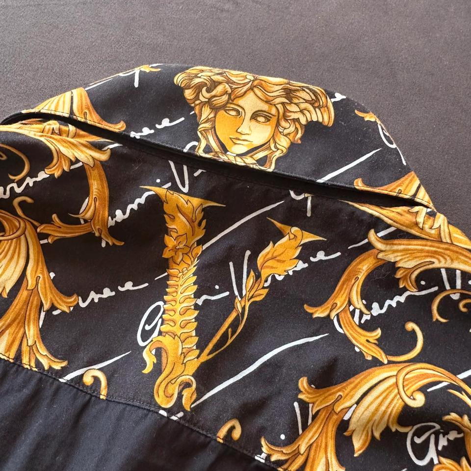 Versace Mainline Hemd Medusa Oro Baroque Italy NFC Tag