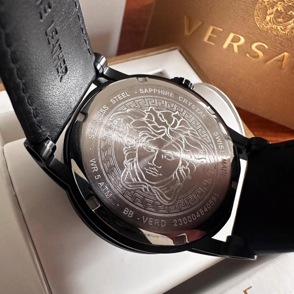 Versace Mainline Uhr Palazzo Empire Black on Black Medusa