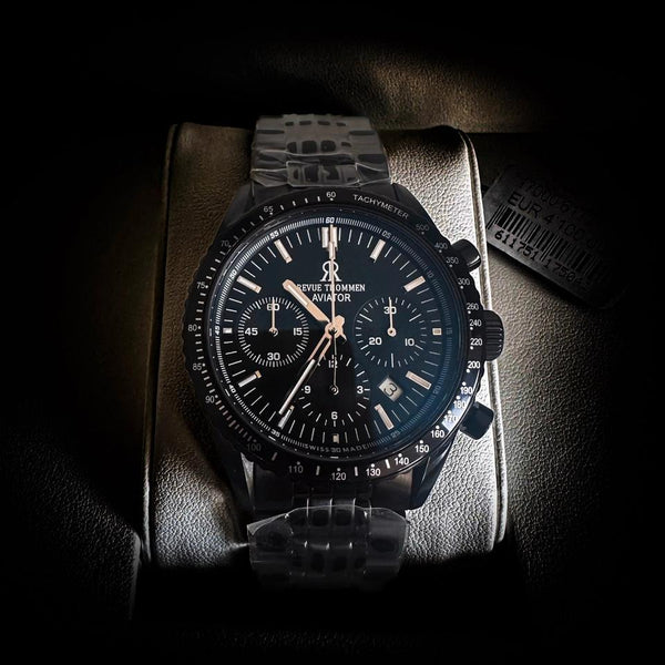 Revue Thommen Uhr Chronograph Automatik Aviator 17000.61