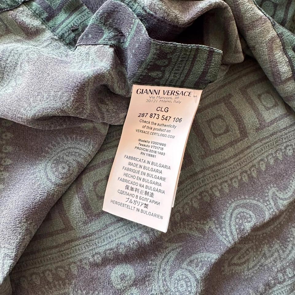 Versace Collection Hemd Seide Baroque Greca Medusa Italy