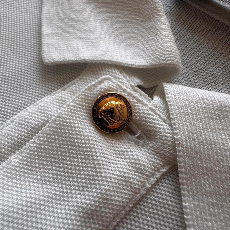 Versace Mainline Poloshirt Medusa Gold Baroque Italy
