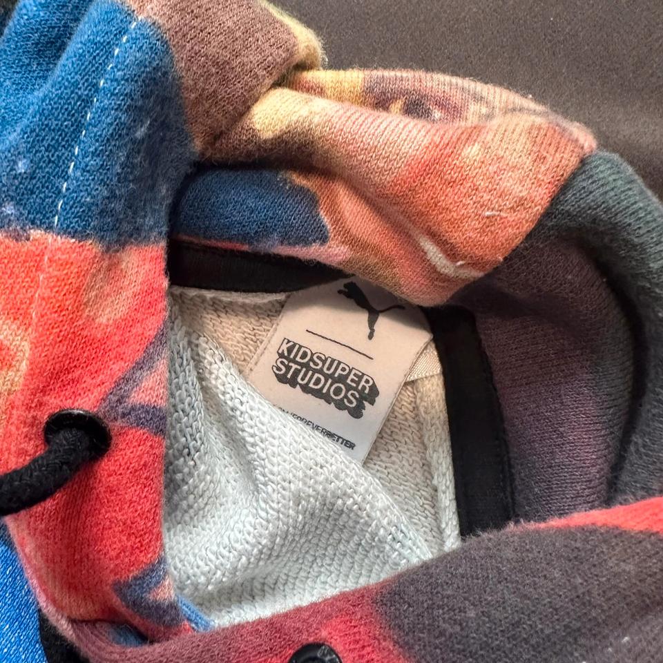 Kid Super Studios x Puma Hoodie Collab rare all over print