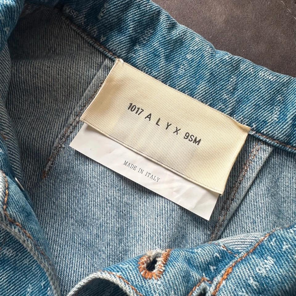 1017 ALYX 9SM Jeansjacke Harrington Monogram Muster
