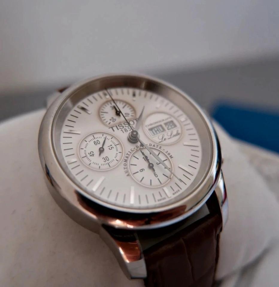Tissot Automatik Chronograph Uhr Le Locle Valjoux 7750