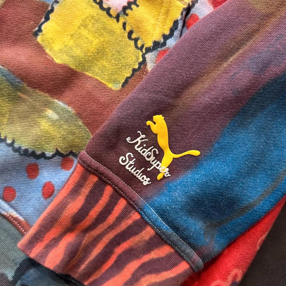 Kid Super Studios x Puma Hoodie Collab rare all over print