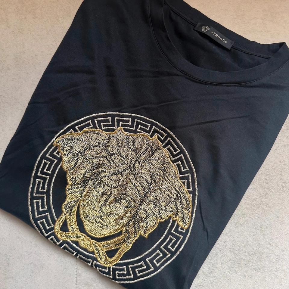 Versace Mainline T-Shirt Medusa Pallietten Baroque Italy