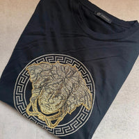 Versace Mainline T-Shirt Medusa Pallietten Baroque Italy