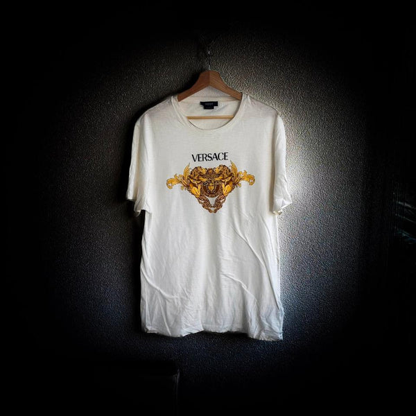 Versace Mainline Medusa T-Shirt Baroque Gold Italy