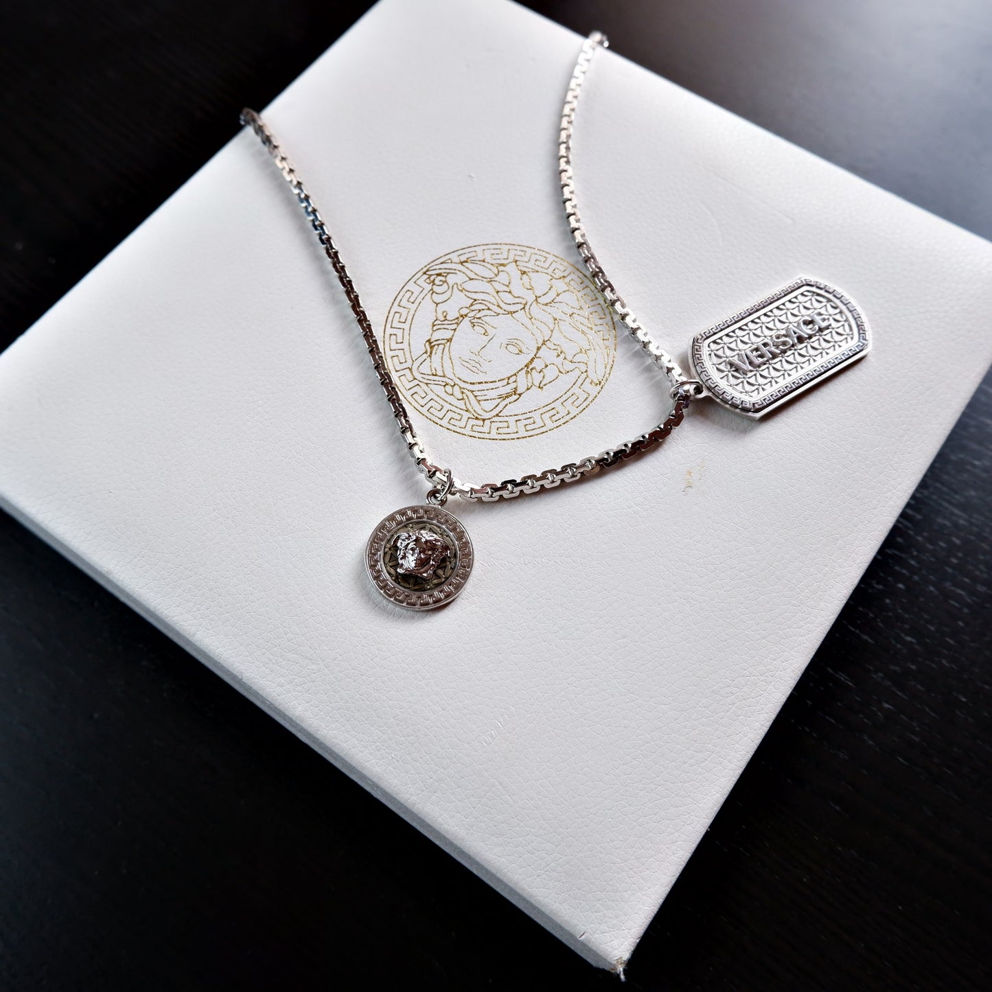 Versace Mainline Medusa Kette Dog Tag