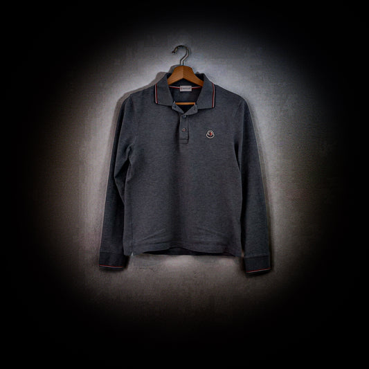 Moncler Poloshirt Longsleeve mit Aufnäher