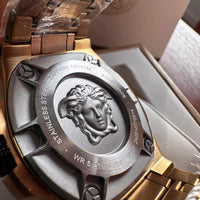 Versace Mainline Uhr Chain React Gold Medusa Swiss