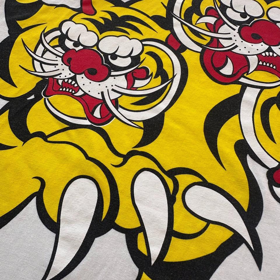 Kenzo T-Shirt Tiger Asia Front & Back Print Lion