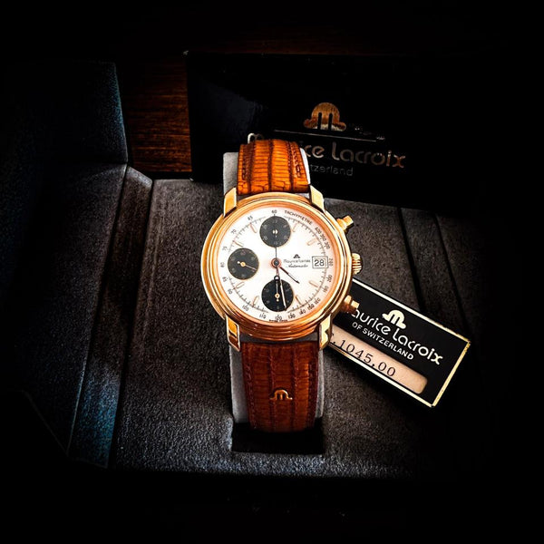 Maurice Lacroix Croneo Automatik Chronograph Gold Neu