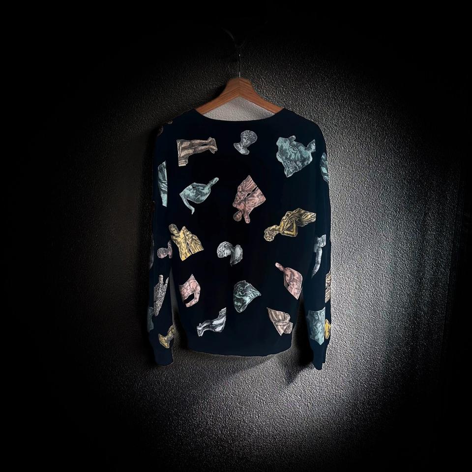 Moschino Mainline Strickjacke Greca Baroque Wool Milano