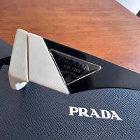 Prada Sonnenbrille PR 09ZS Logo Brille Full Set Italy