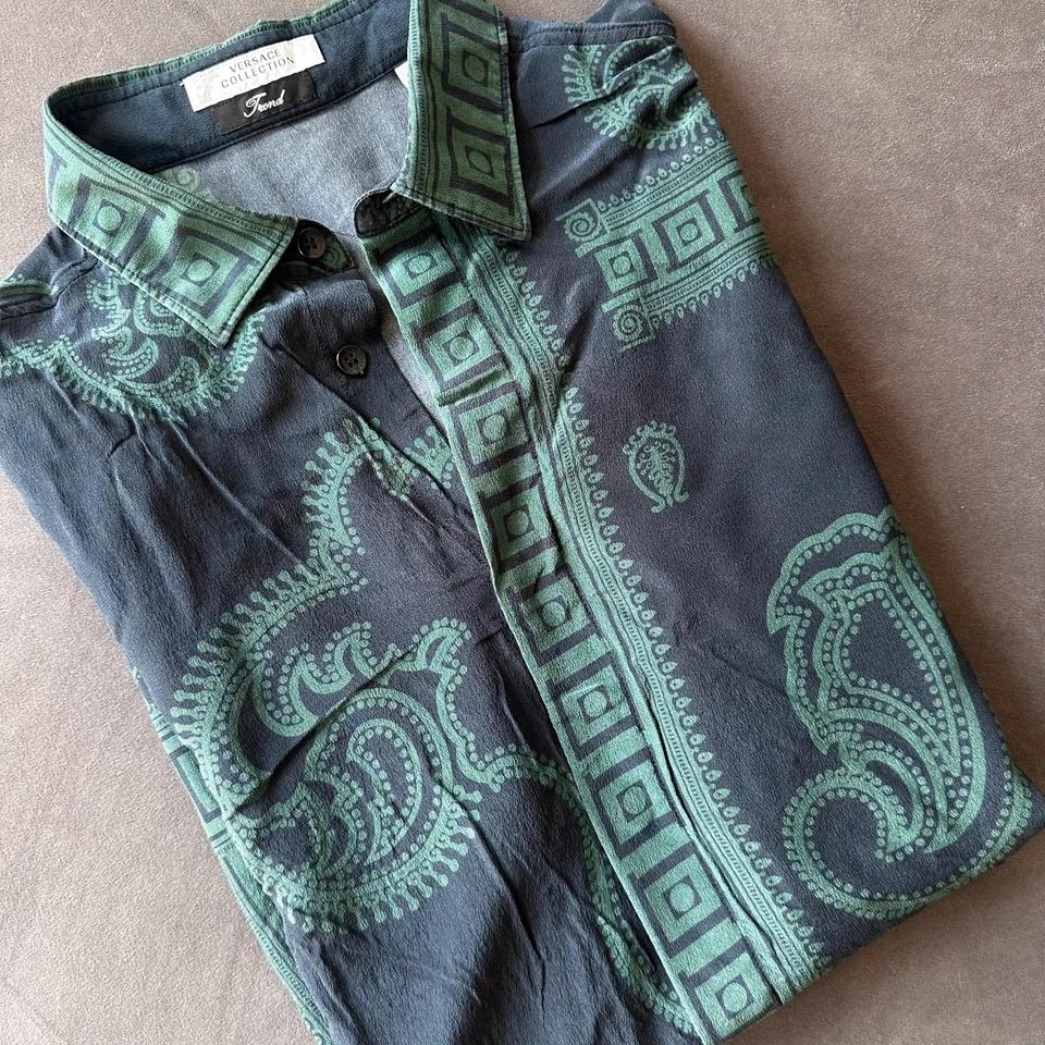 Versace Collection Hemd Seide Baroque Greca Medusa Italy