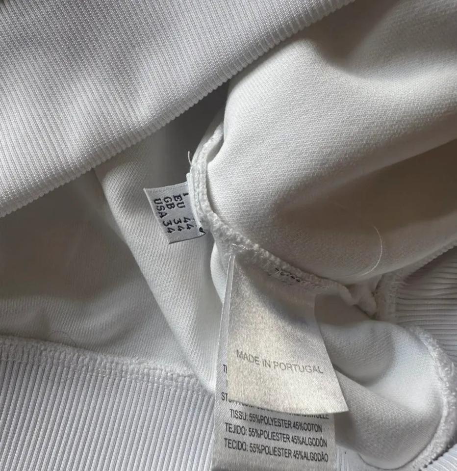 Moschino Mainline Sweatshirt Racer White Made in Portuga
