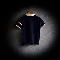 Moncler poloshirt mit kontraststreifen und Emblem CLG Co