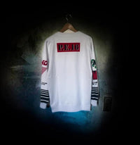 Moschino Mainline Sweatshirt Racer White Made in Portuga