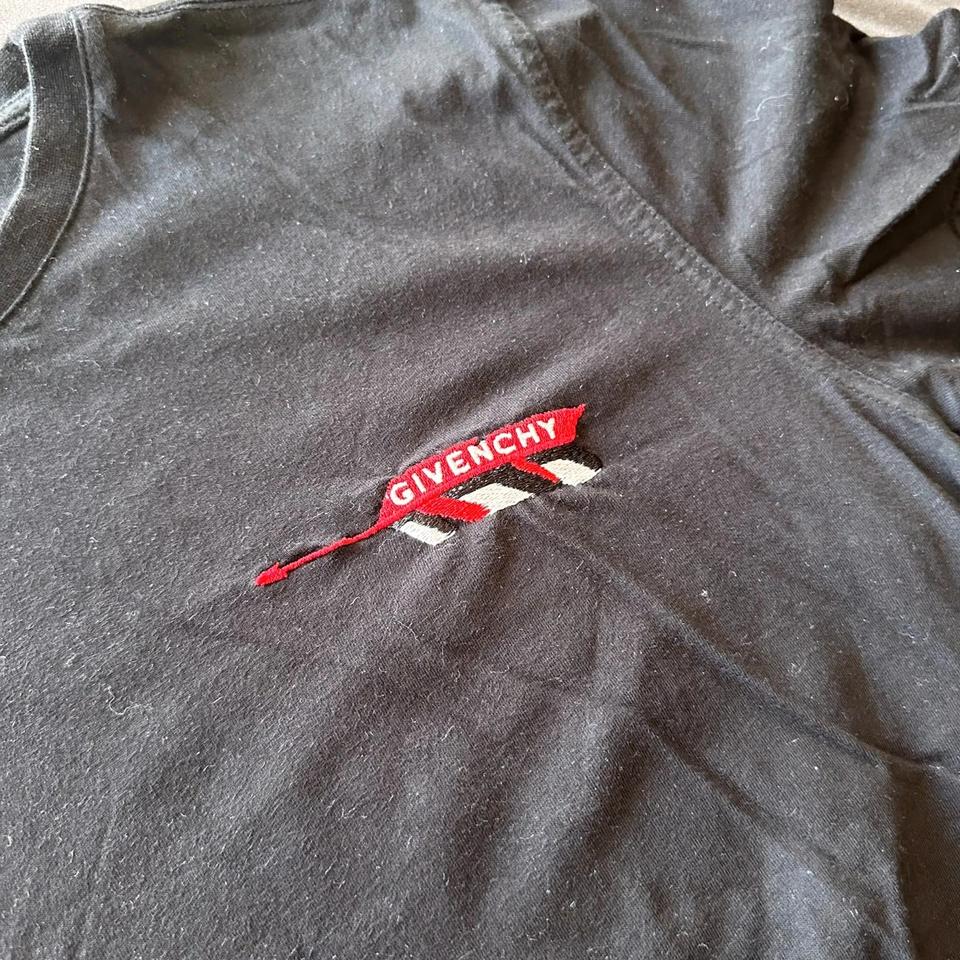 Givenchy T-Shirt Black Arrow Embroidered Logo Portugal
