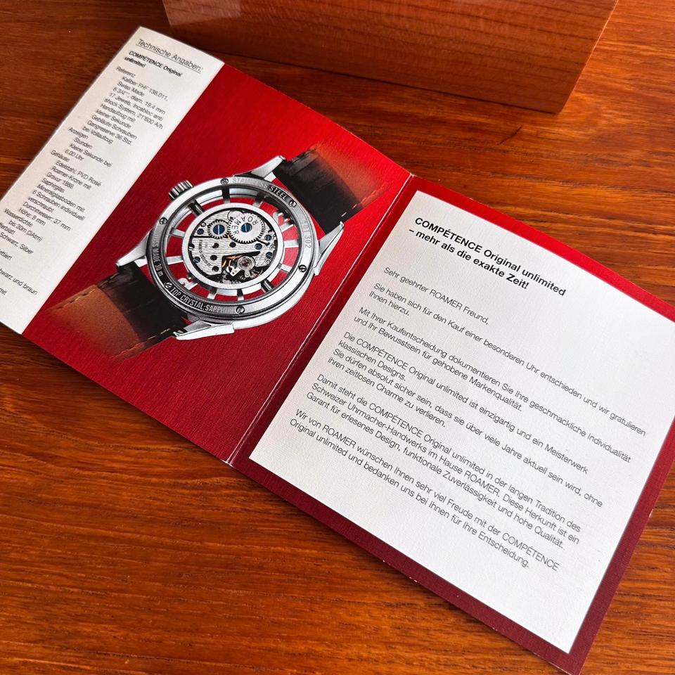 Roamer Uhr Competence Mechanisch Swiss Made Skelleton