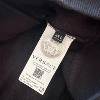 Versace Mainline Hoodie mit Logo Kontrastärmeln Gianni Versace